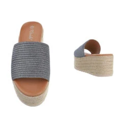 Plateausandaletten Knöchelriemen, Flach, Offene Ferse -Mode-Sandalen-Shop 29424869 03