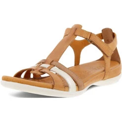 ECCO Sandalen Riemchensandaletten - Braun/weiß