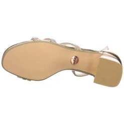 Buffalo Damen Riemchensandalen Lilly Glam Sandalette Fußbett Bequem Freizeit Synthetik Uni Riemchensandalen - Rosegold -Mode-Sandalen-Shop 29545459 09