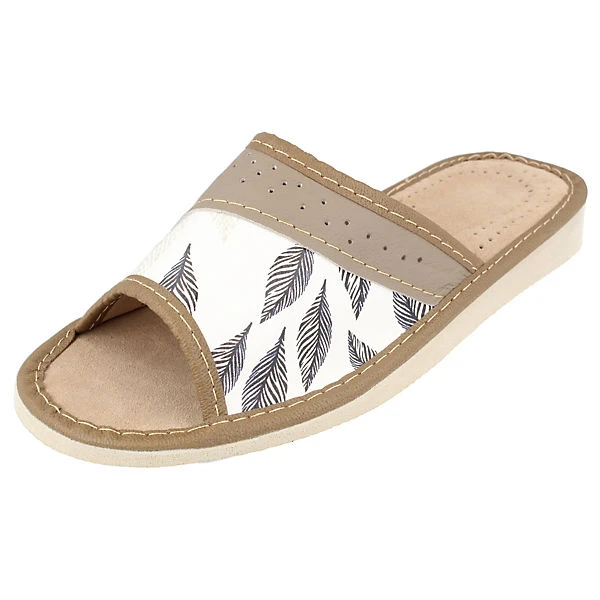 Karvia - Slipper - Aus Rindsleder - Mit Blattmuster 3 Karvia - Slipper - Aus Rindsleder - Mit Blattmuster