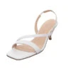 PETER KAISER Damen Riemchensandalen Felicia Sandalette Fußbett Bequem Freizeit Glattleder Uni Riemchensandalen - Weiß -Mode-Sandalen-Shop 29754973 01