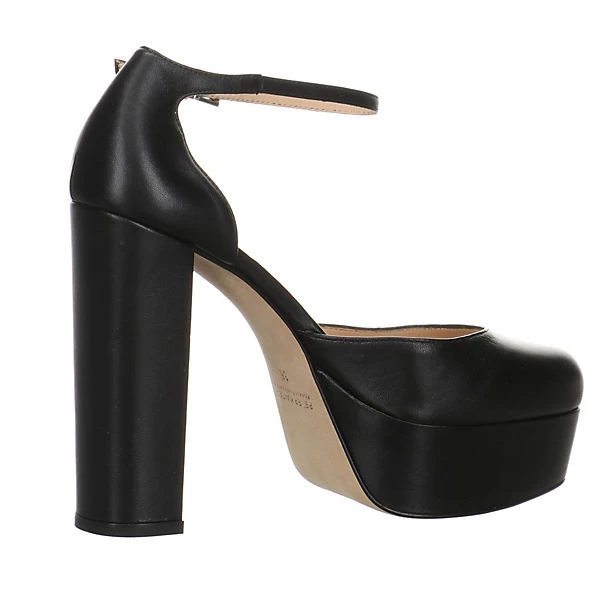 PETER KAISER Damen Riemchensandalen Enny Pumps Fußbett Bequem Freizeit Glattleder Uni Riemchensandalen - Schwarz 7 PETER KAISER Damen Riemchensandalen Enny Pumps Fußbett Bequem Freizeit Glattleder Uni Riemchensandalen - Schwarz – Bild 5