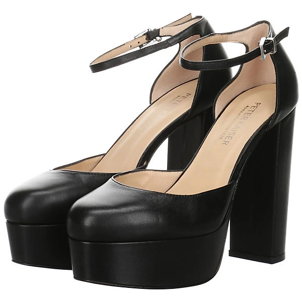 PETER KAISER Damen Riemchensandalen Enny Pumps Fußbett Bequem Freizeit Glattleder Uni Riemchensandalen - Schwarz 12 PETER KAISER Damen Riemchensandalen Enny Pumps Fußbett Bequem Freizeit Glattleder Uni Riemchensandalen - Schwarz – Bild 10
