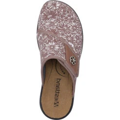 Westland Korsika 348 | Hausschuh Für Damen | Weiß Korsika 348, Rosa Pantoffeln - Rosa -Mode-Sandalen-Shop 30009053 09
