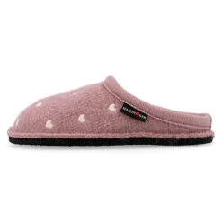 Haflinger Flair Valentine Pantoffeln Aus Gewalkter Wolle Herzmotiv Unisex -Mode-Sandalen-Shop 30135198 05