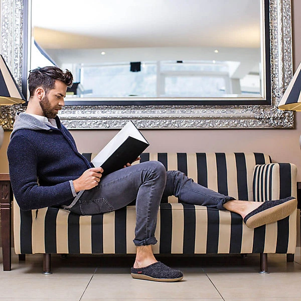 Giesswein Hausschuh Veitsch Hüttenschuhe - Anthrazit 9 Giesswein Hausschuh Veitsch Hüttenschuhe - Anthrazit – Bild 7