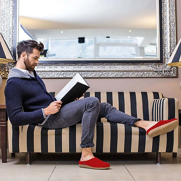 Giesswein Hausschuh Veitsch Hüttenschuhe - Rot 9 Giesswein Hausschuh Veitsch Hüttenschuhe - Rot – Bild 7