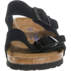 Birkenstock Arizona Weichbettung Veloursleder Pantoletten Schmal - Schwarz -Mode-Sandalen-Shop 8532851 04