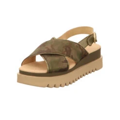 Gabor Plateau-Sandaletten - Natur/oliv