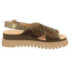 Gabor Plateau-Sandaletten - Natur/oliv 10 Gabor Plateau-Sandaletten - Natur/oliv -Mode-Sandalen-Shop 8617818 04