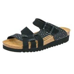 LICO Pantolette Bioline Noble Hausschuhe - Schwarz